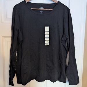 Black Long Sleeve Women's Shirt St. John's Bay